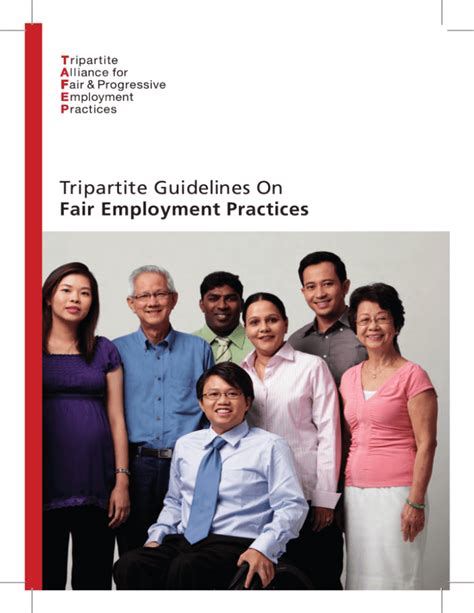 Tripartite Guidelines on Fair Employment Practices: A Comprehensive Guide to Equitable Workplace Practices