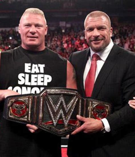 Triple HHH vs Brock Lesnar: A Rivalry for the Ages