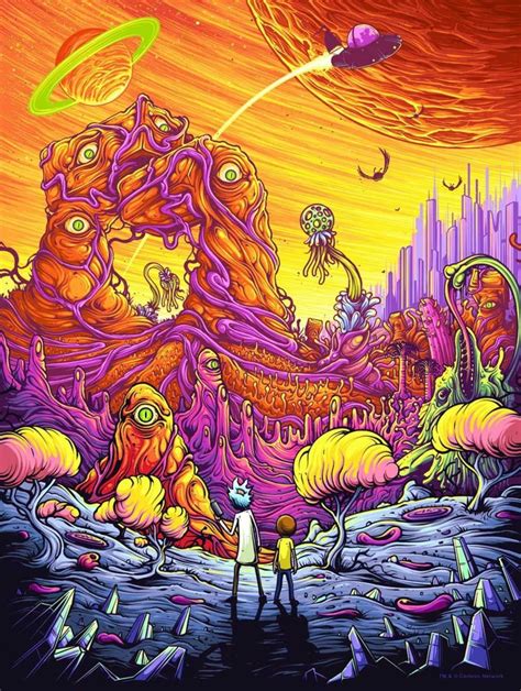 Trippy Rick and Morty: A Psychedelic Exploration of the Multiverse