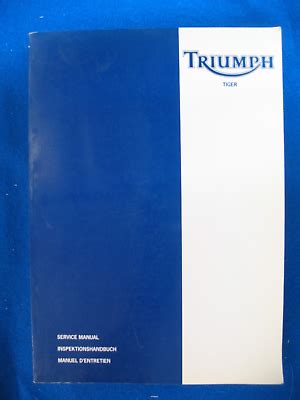 Triumph Tiger Motorcycle Service Manual 3850775 Ebook PDF