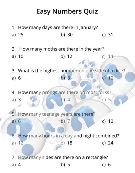 Trivia Questions With Numerical Answers Epub