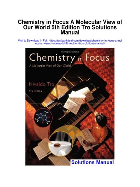 Tro Chemistry Solutions Manual Reader