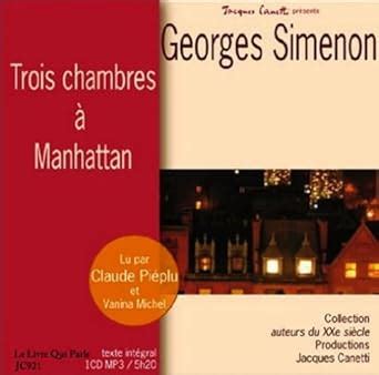 Trois Chambres a Manhattan 4 Audio Compact Discs French Edition Epub