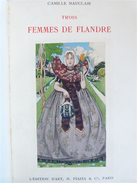 Trois Femmes de Flandre. 50 illustrations originales en couleurs, aquarelles de H. CASSIERS. Avec suite en noir Doc