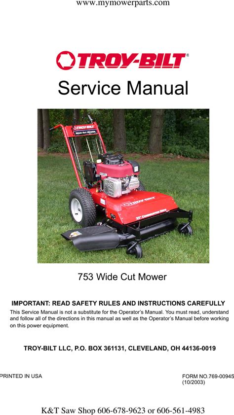 Troy Bilt Repair Manual Ebook Kindle Editon