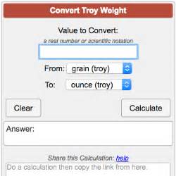 Troy Ounce to Ounce Calculator: Converting Troy Weight to Standard Weight