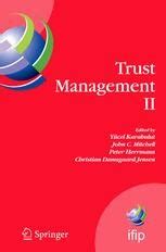 Trust Management II Proceedings of IFIPTM 2008: Joint iTrust and PST Conferences on Privacy Doc