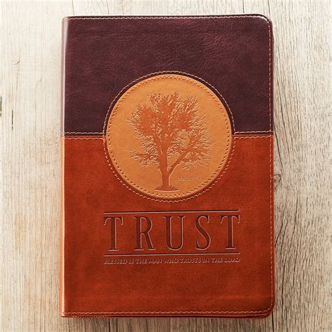 Trust Three-tone Zippered Flexcover Journal Jeremiah 177-8 Reader