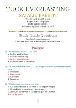 Tuck Everlasting Active Answers Epub