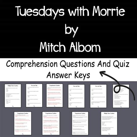 Tuesdays With Morrie Discussion Prompts Answer Key PDF