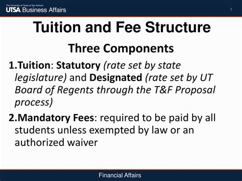 Tuition and Fees Structure
