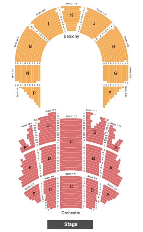Tulsa Theatre Seating Chart