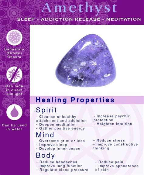 Tumbled Amethyst: Healing Properties