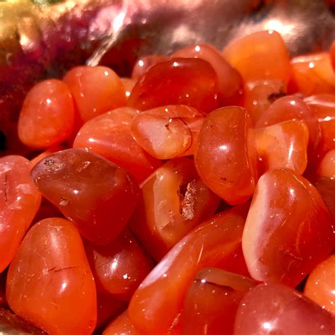 Tumbled Carnelian: A Gemstone for Confidence, Courage, and Passion