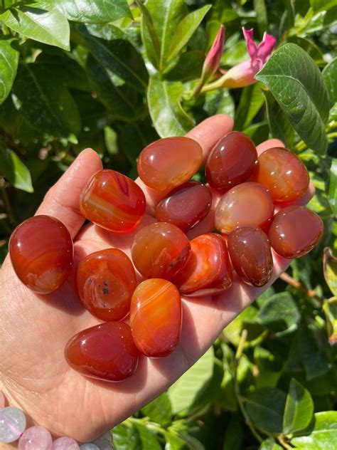 Tumbled Carnelian: A Stone of Vitality and Purification