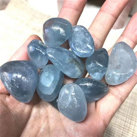 Tumbled Celestite: An Enchanting Gemstone with Spiritual and Healing Properties