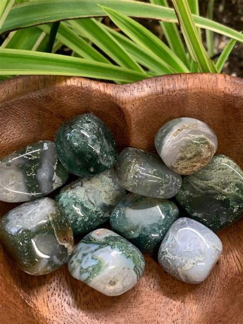 Tumbled Moss Agate: A Gemstone with Mythological Depth and Modern Promise