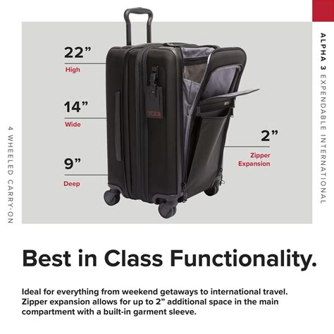 Tumi Luggage Size Chart
