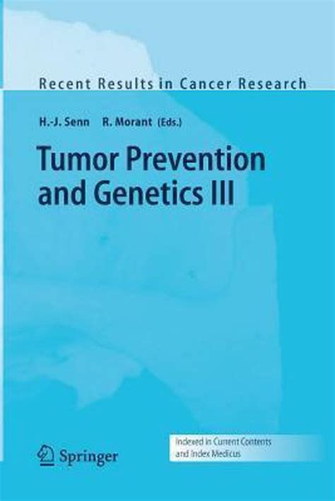 Tumor Prevention and Genetics III Epub