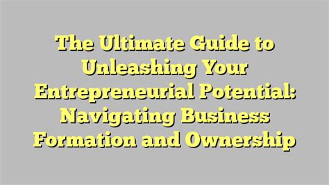 Tunatoez: The Ultimate Guide to Unleashing Your Entrepreneurial Potential