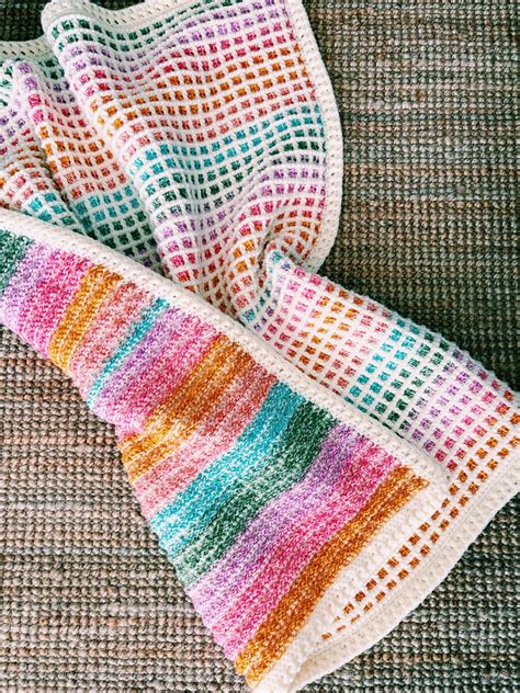 Tunisian Simple Stitch Blanket Pattern Free