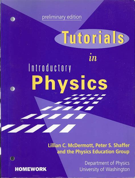 Tutorials In Introductory Physics Homework Mcdermott Solutions Kindle Editon