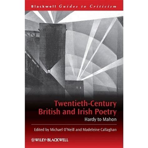 Twentieth-Century British and Irish Poetry Hardy to Mahon Doc