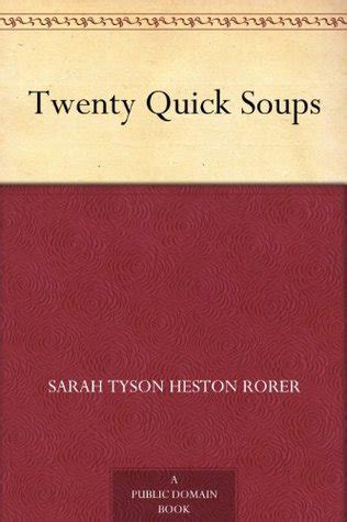 Twenty Quick Soups Classic Reprint Epub