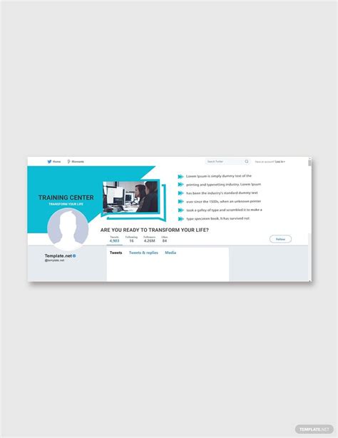 Twitter Cover Photo Template