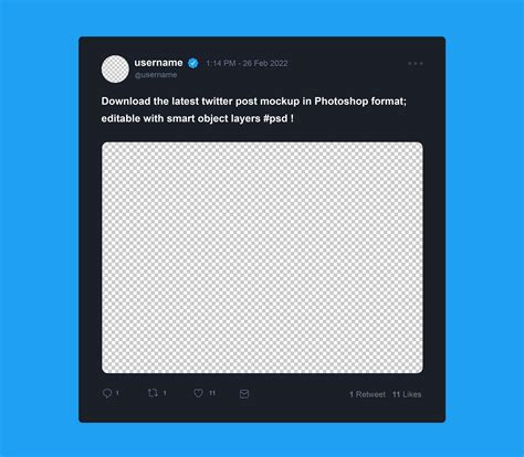 Twitter Post Template Free