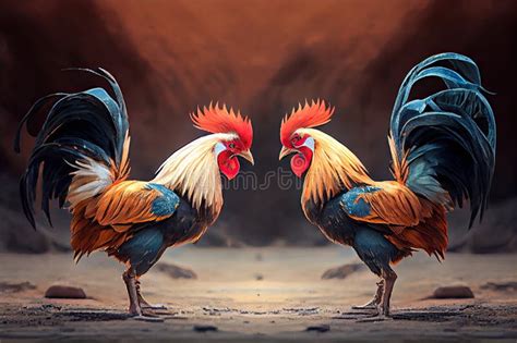 Two roosters