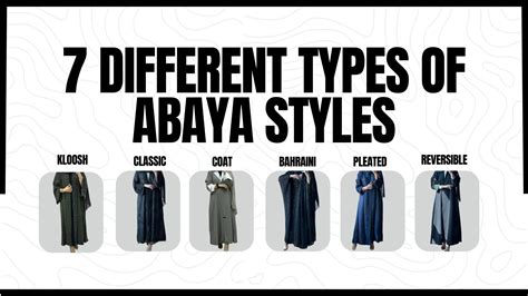 Types of Abayas