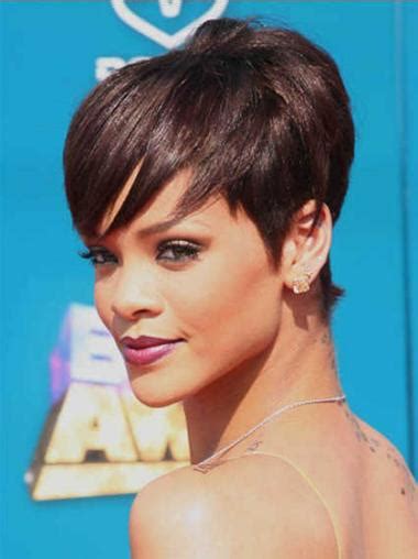 Types of Auburn Straight Cropped Rihanna Wigs