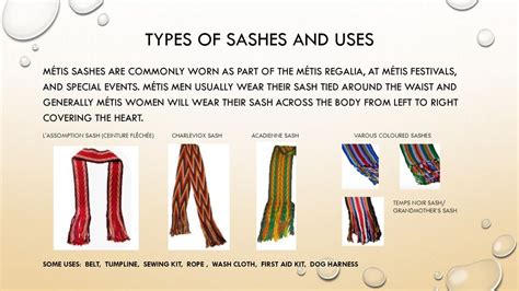 Types of Belt Sashes