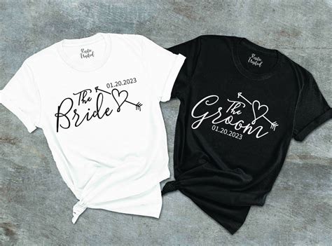 Types of Bride and Groom Tee Shirts