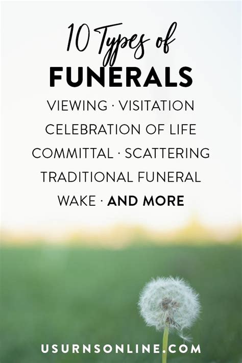 Types of Ceremonies and Services