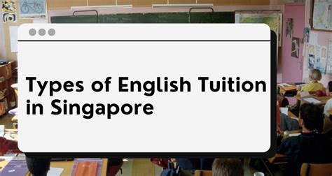 Types of English Classes in Singapore