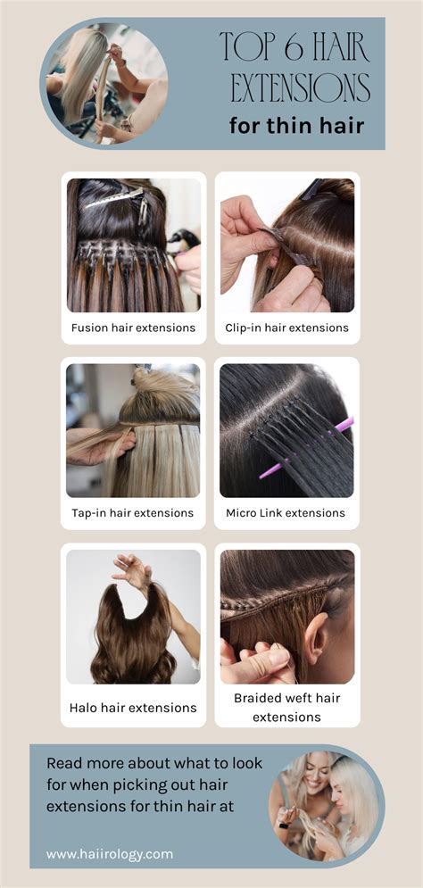 Types of Extensions for Fine Hair