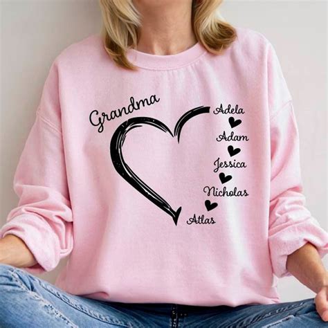 Types of Grandma Shirts with Names