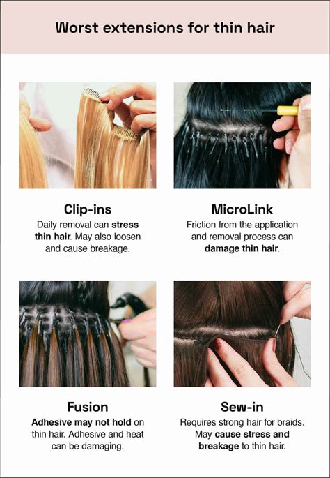 Types of Hair Thinning Extensions