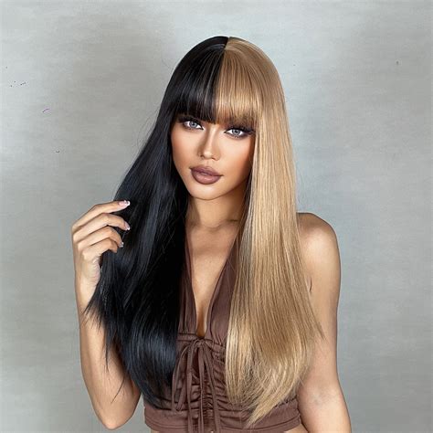 Types of Half Blonde Half Black Wigs