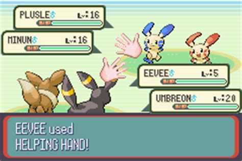 Types of Helping Hand Pokémon