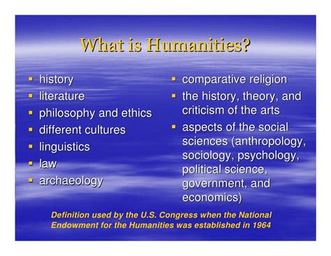 Types of Humanities Classes