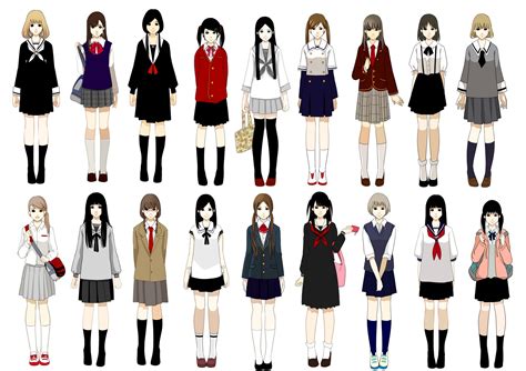 Types of Japanese Anime Outfits