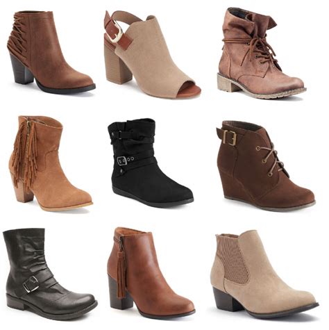 Types of Kohl's Ladies Boots