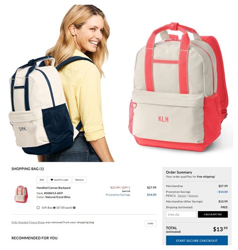 Types of Lands' End Backpacks