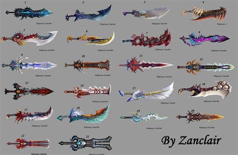 Types of League of Legends Swords