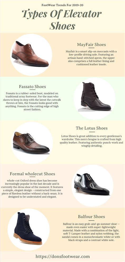 Types of Lift Shoes