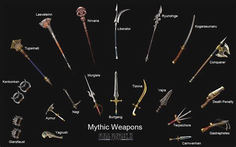 Types of Mythical Weapons