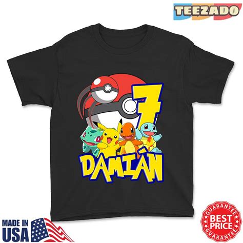 Types of Pokemon Birthday Shirts: A World of Choices